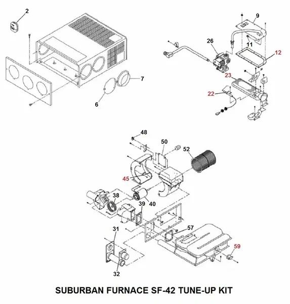 Suburban Mfg 2591A Furnace, Model SF-42VHFQ - 40,000 BTU main image 1